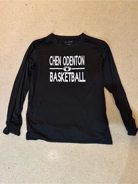 Basketball Men's Black Long-Sleeve Performance dri fit Shirt